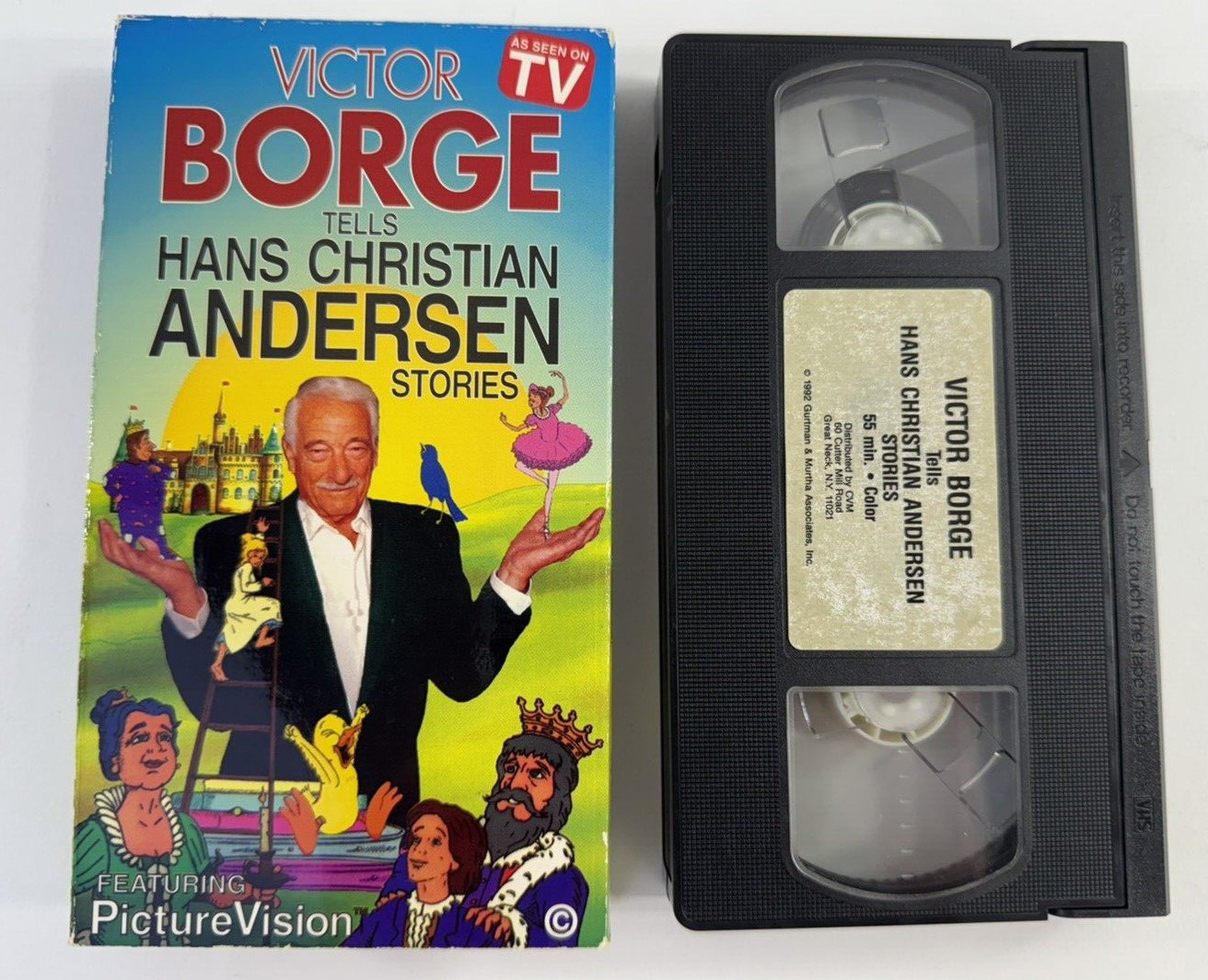 Victor Borge Tells Hans Christian Andersen Stories (VHS, 1992) Tested & Working