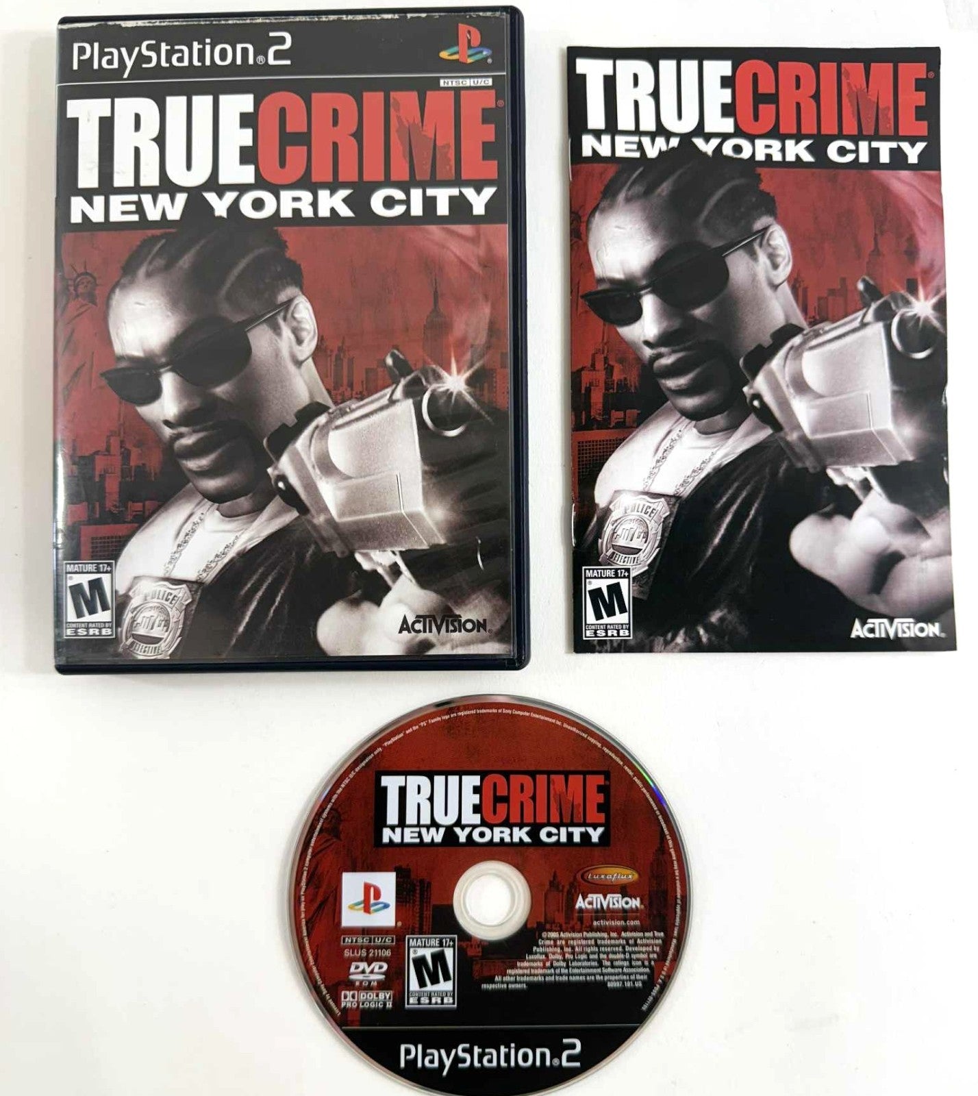 True Crime: New York City (Sony PlayStation 2, 2005) Game Case Manual - Tested