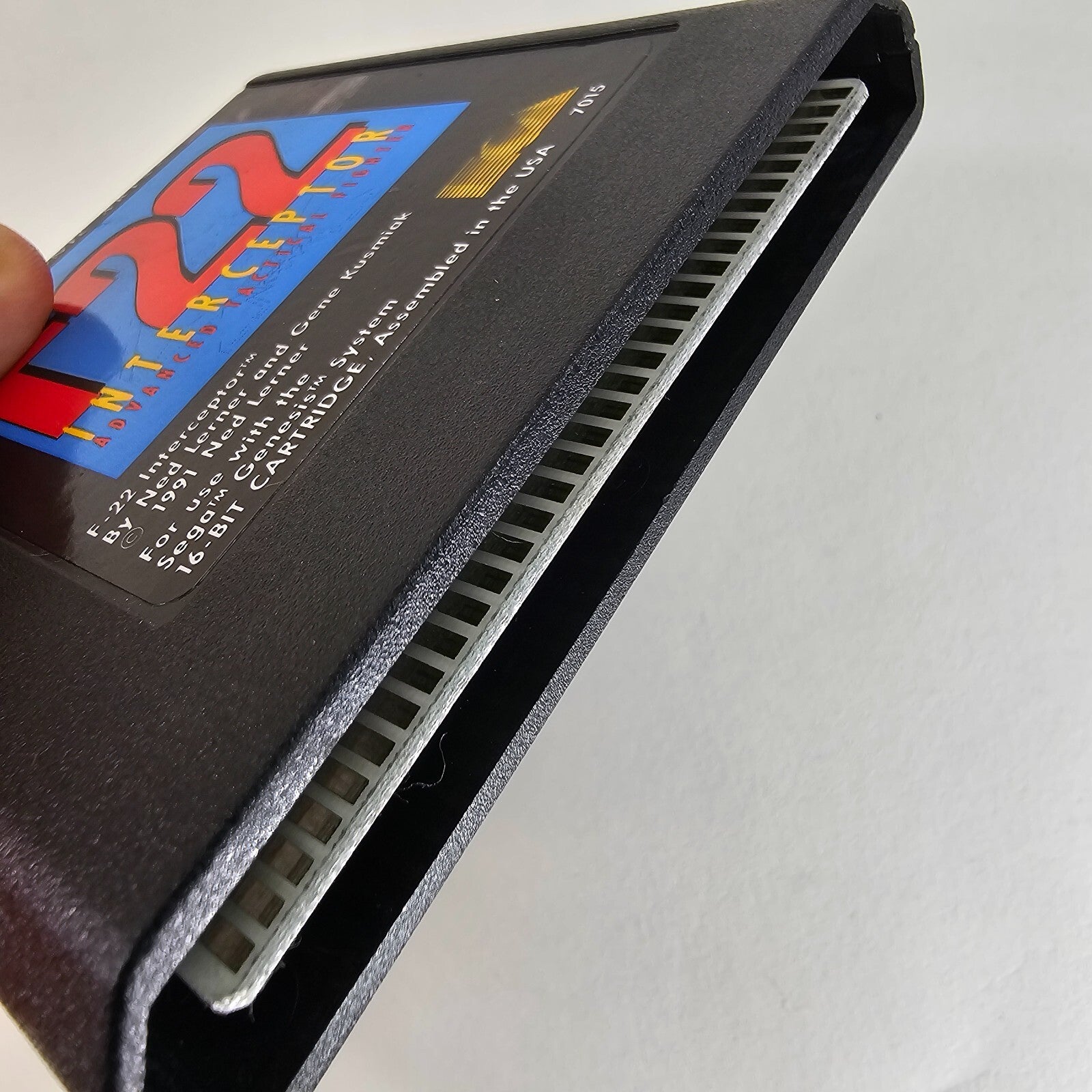 F22 Interceptor (Sega Genesis, 1991) Game and Manual - Tested and Working