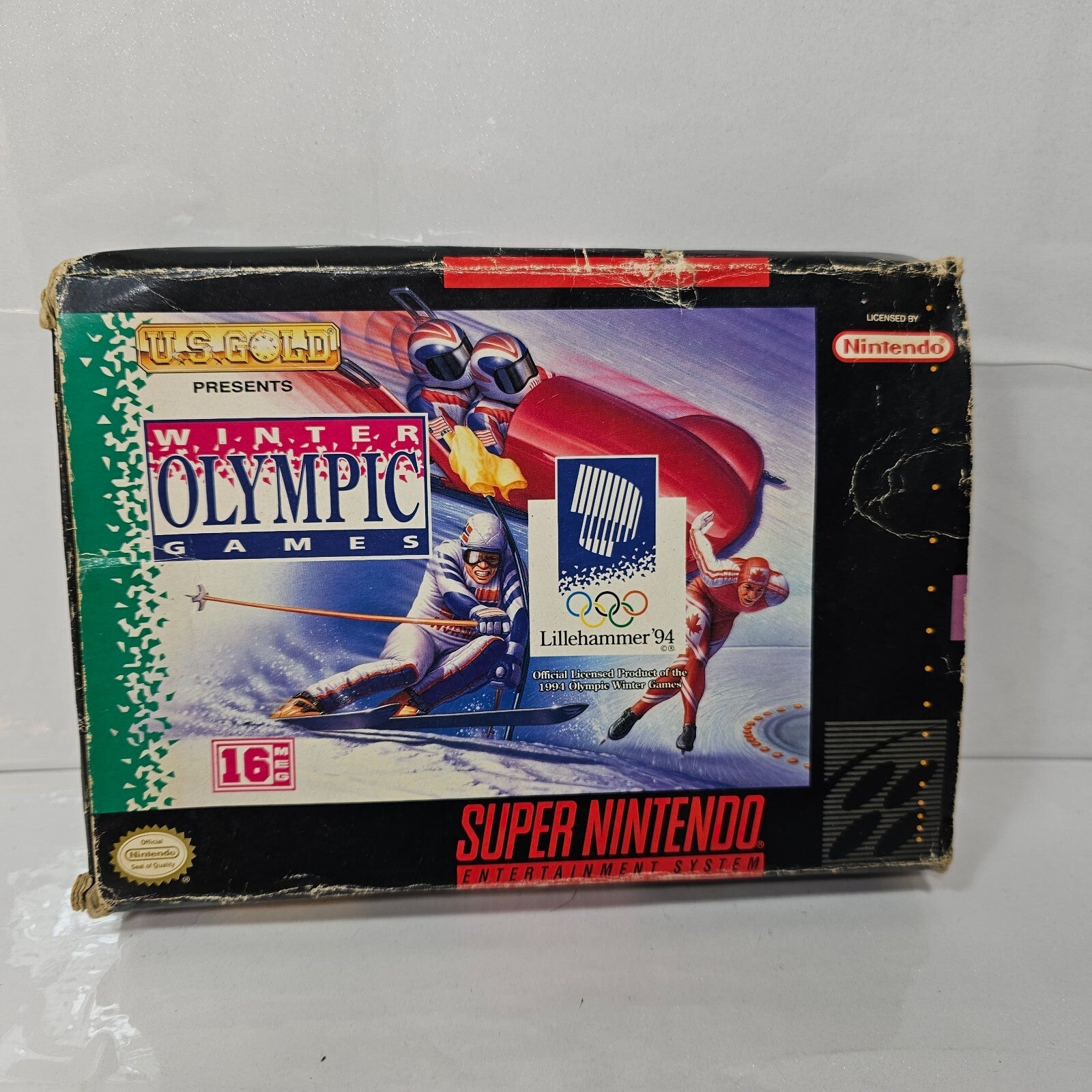 Winter Olympic Games Lillehammer '94 (Super Nintendo, 1994) Case Game Manual