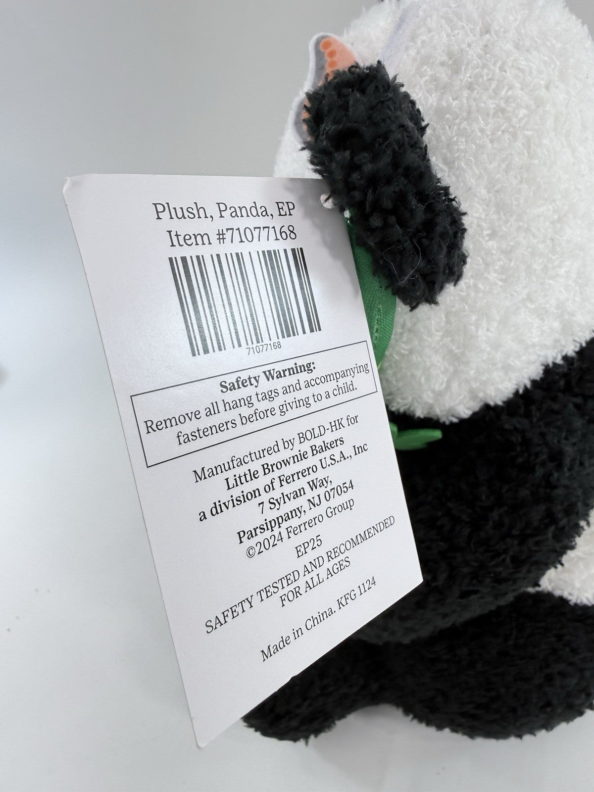 Little Brownie Bakers 2024 'Mei Lan' 10" Panda Bamboo Plush with Tags