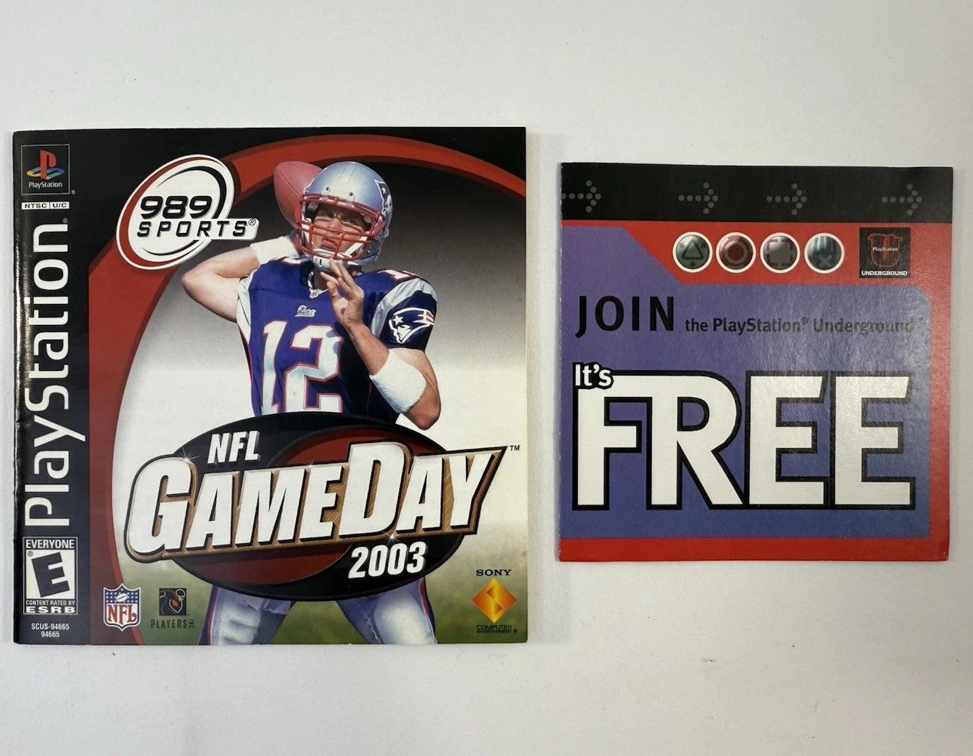 NFL GameDay 2003 (PlayStation 1, 2002) Game, Case, Manual, Registration - Tested