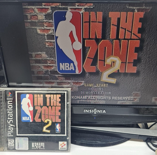 NBA: In the Zone 2 (Sony PlayStation 1, 1996) Game Case Manual Registration Card