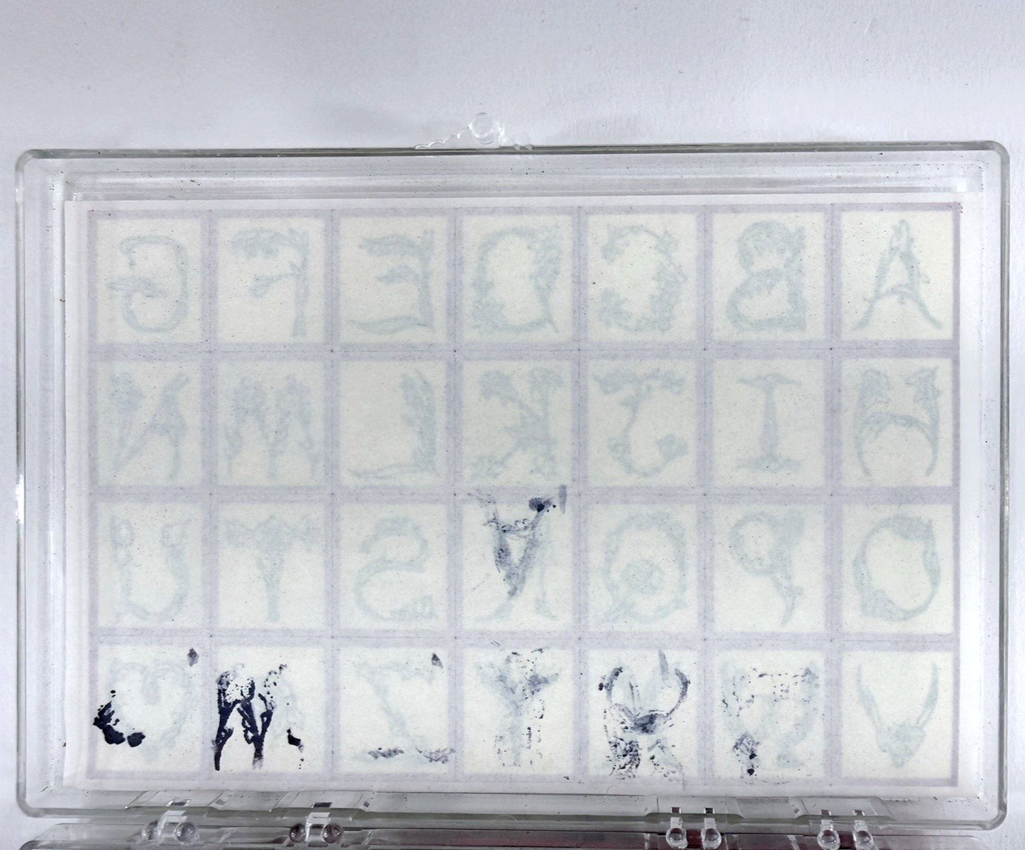 Inkadinkadoo Flower Alphabet Set Rubber Stamps