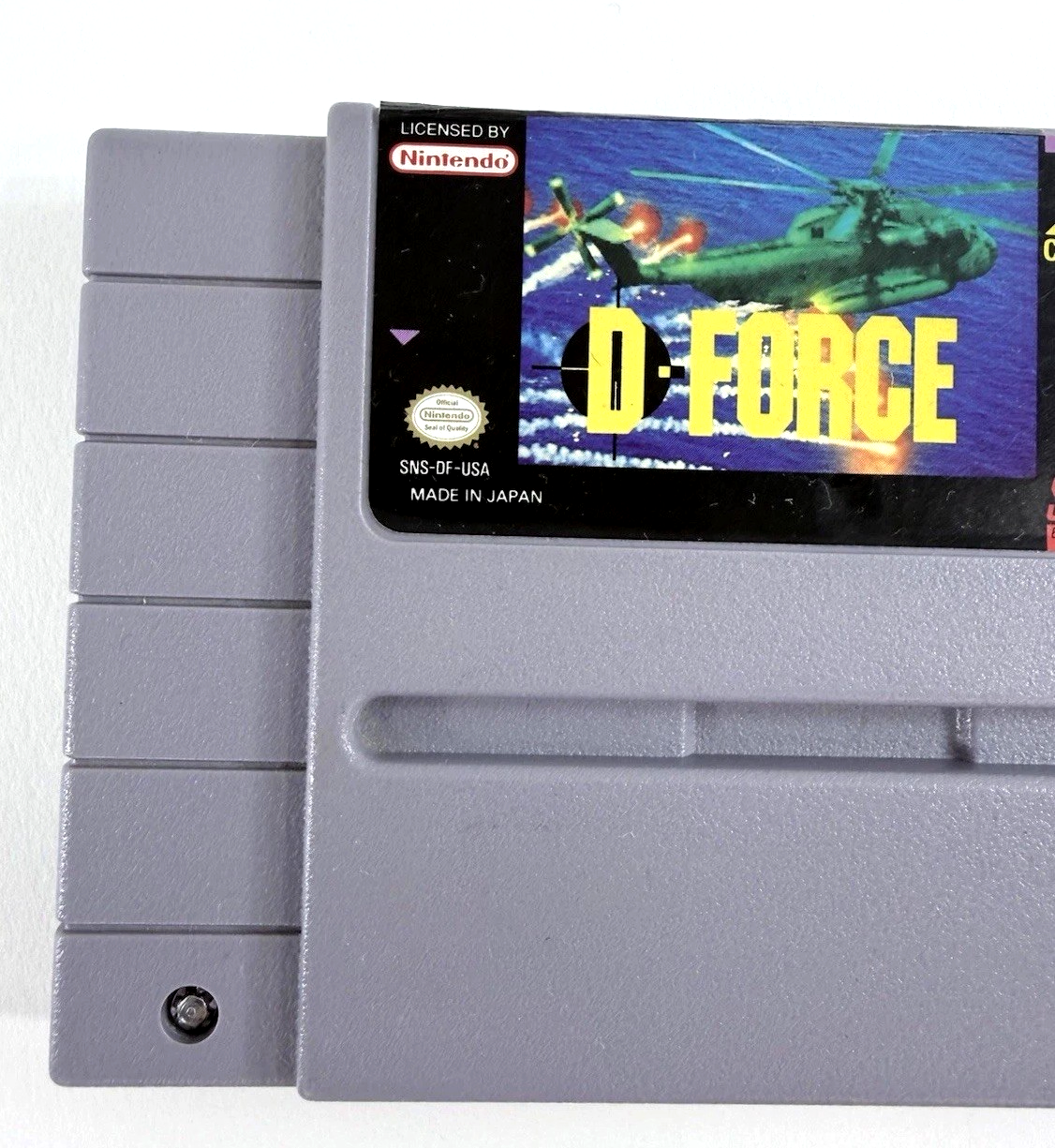 D-Force (Super Nintendo, 1991) Game Cartridge - Tested and Working
