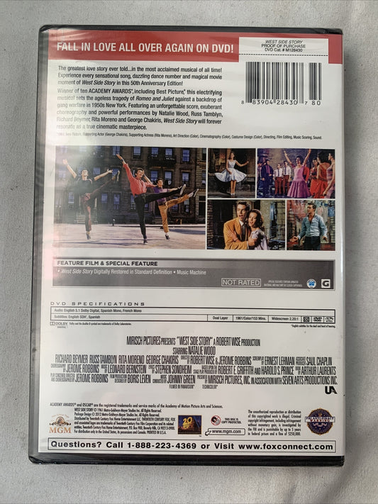 West Side Story (DVD, 1961) NEW