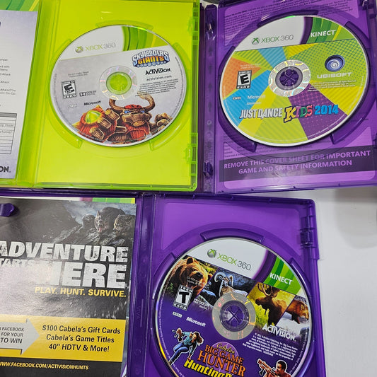 Microsoft White Xbox 360 120 GB Console with Cords, Kinect and Games - Tested