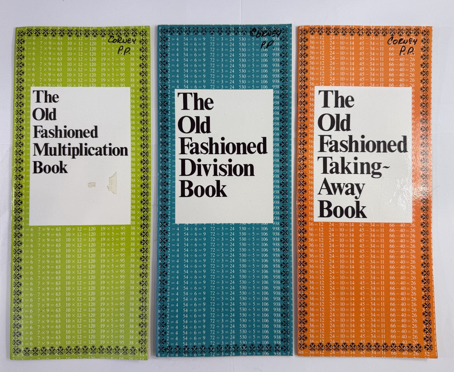 The Old Fashioned Division Book/Multiplication/Taking-Away Book (Math Bundle)