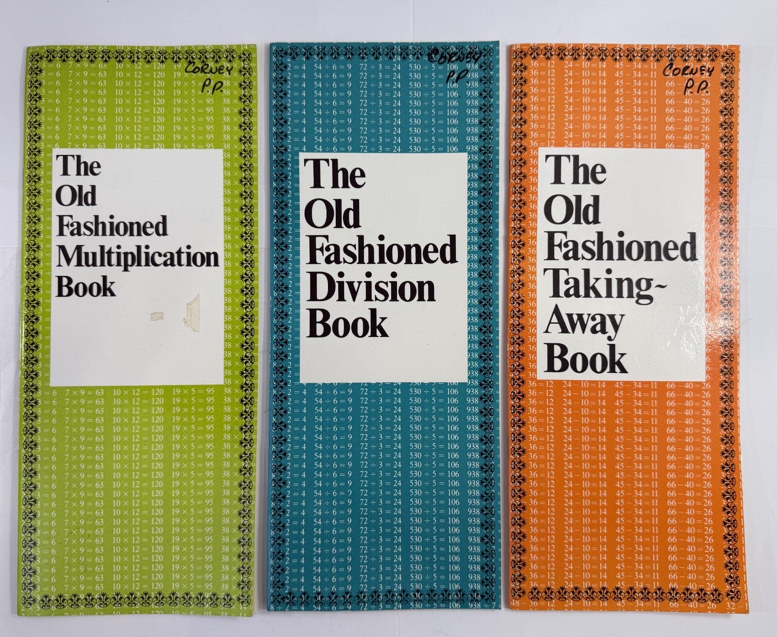 The Old Fashioned Division Book/Multiplication/Taking-Away Book (Math Bundle)