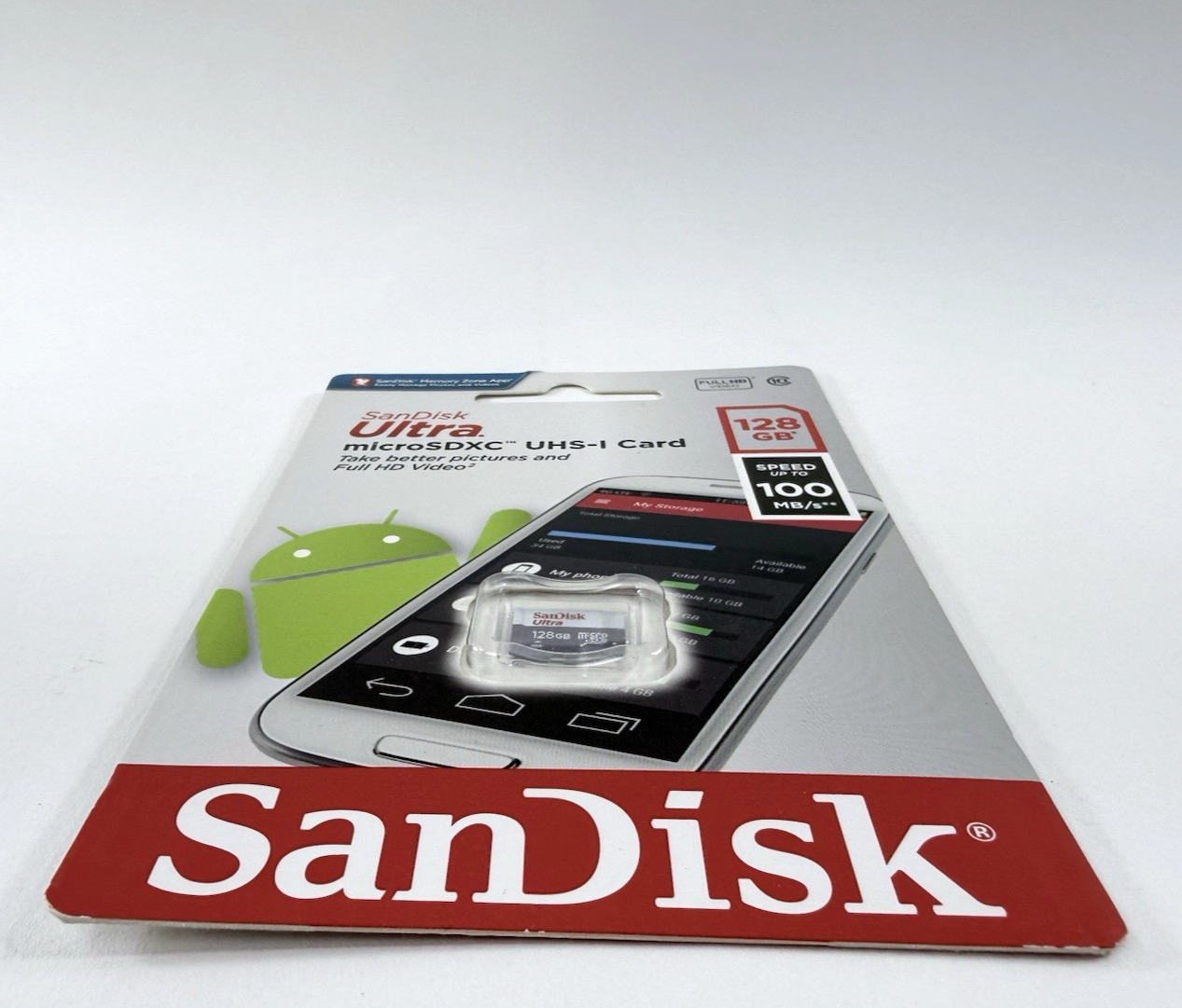 SanDisk Ultra 128GB Class 10 microSDXC UHS-I Memory Card - New, Factory Sealed