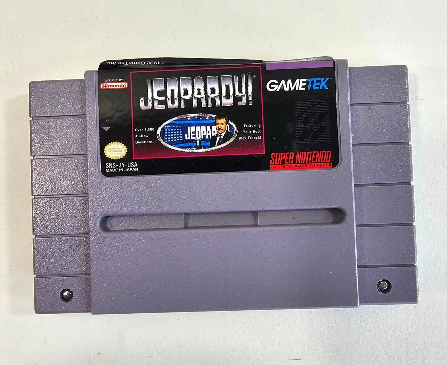 Jeopardy (Super Nintendo, 1992) Game Box Manual Poster - Tested and Working
