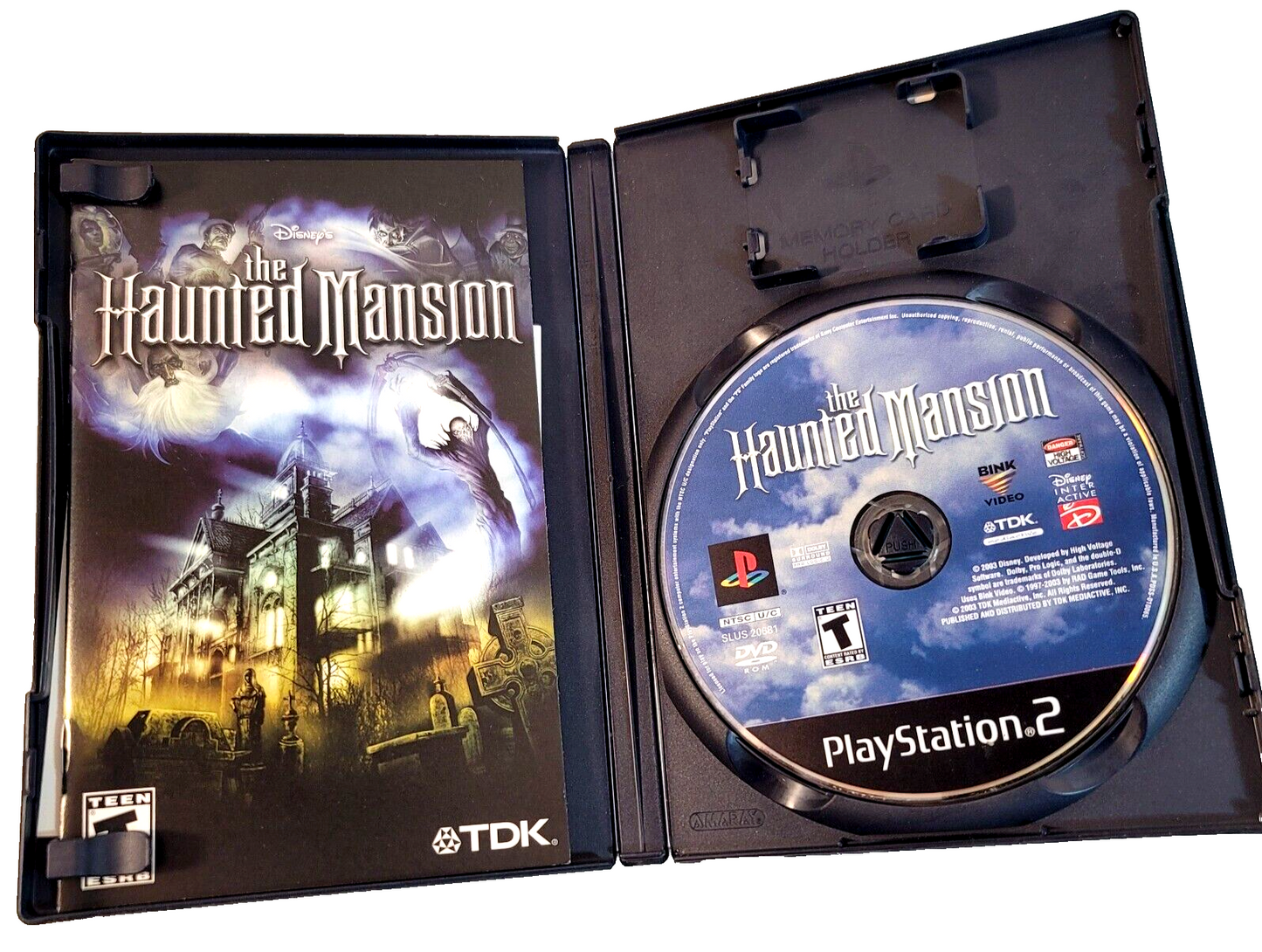 Disney's The Haunted Mansion (Sony PlayStation 2, 2003) Game Case Manual - Works