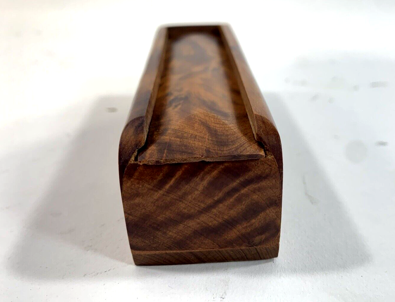 Hand Carved Wooden Dice in Custom Storage Box - Read