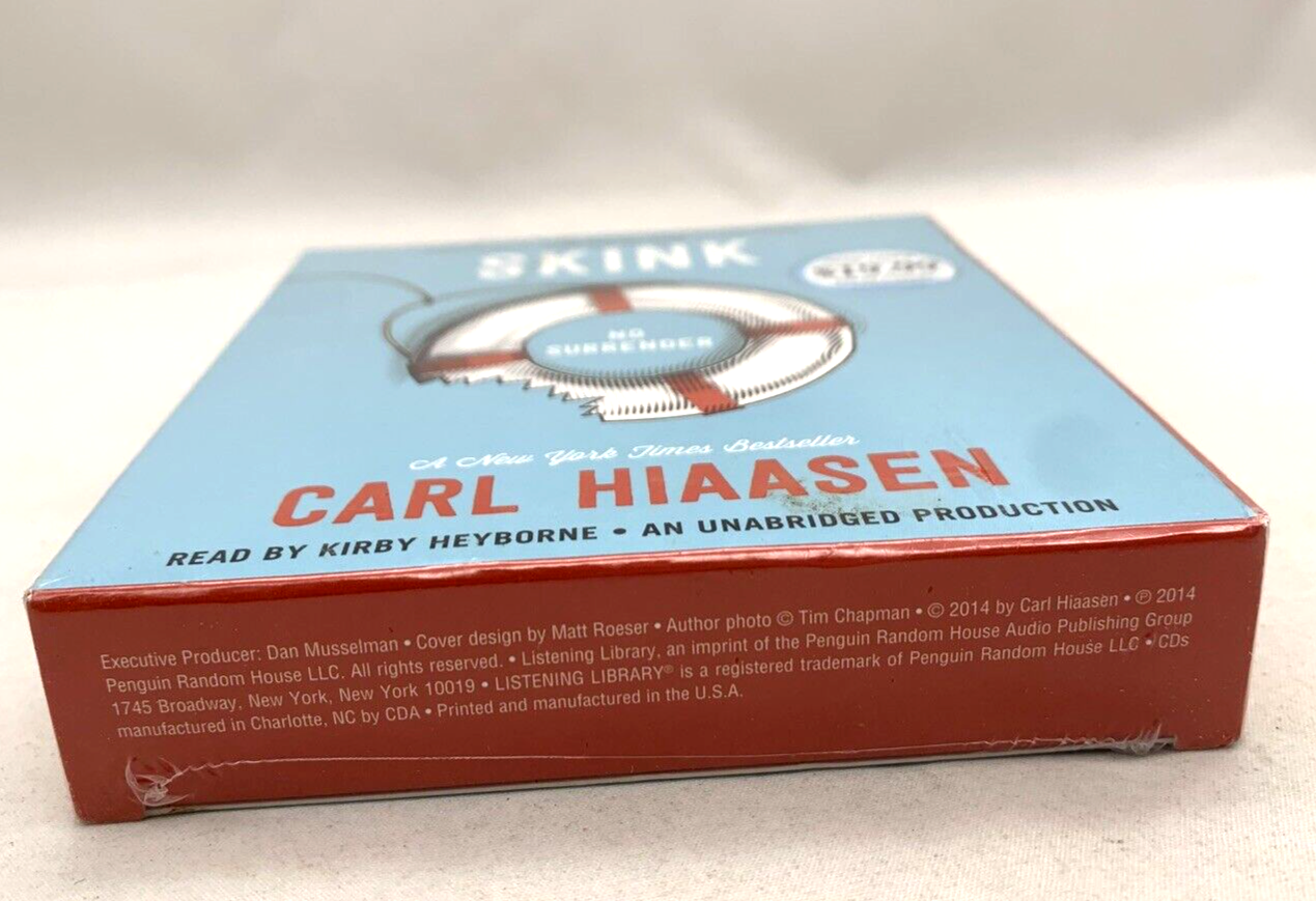 Skink--No Surrender by Carl Hiaasen (2016, 7-CD Set) New, Sealed