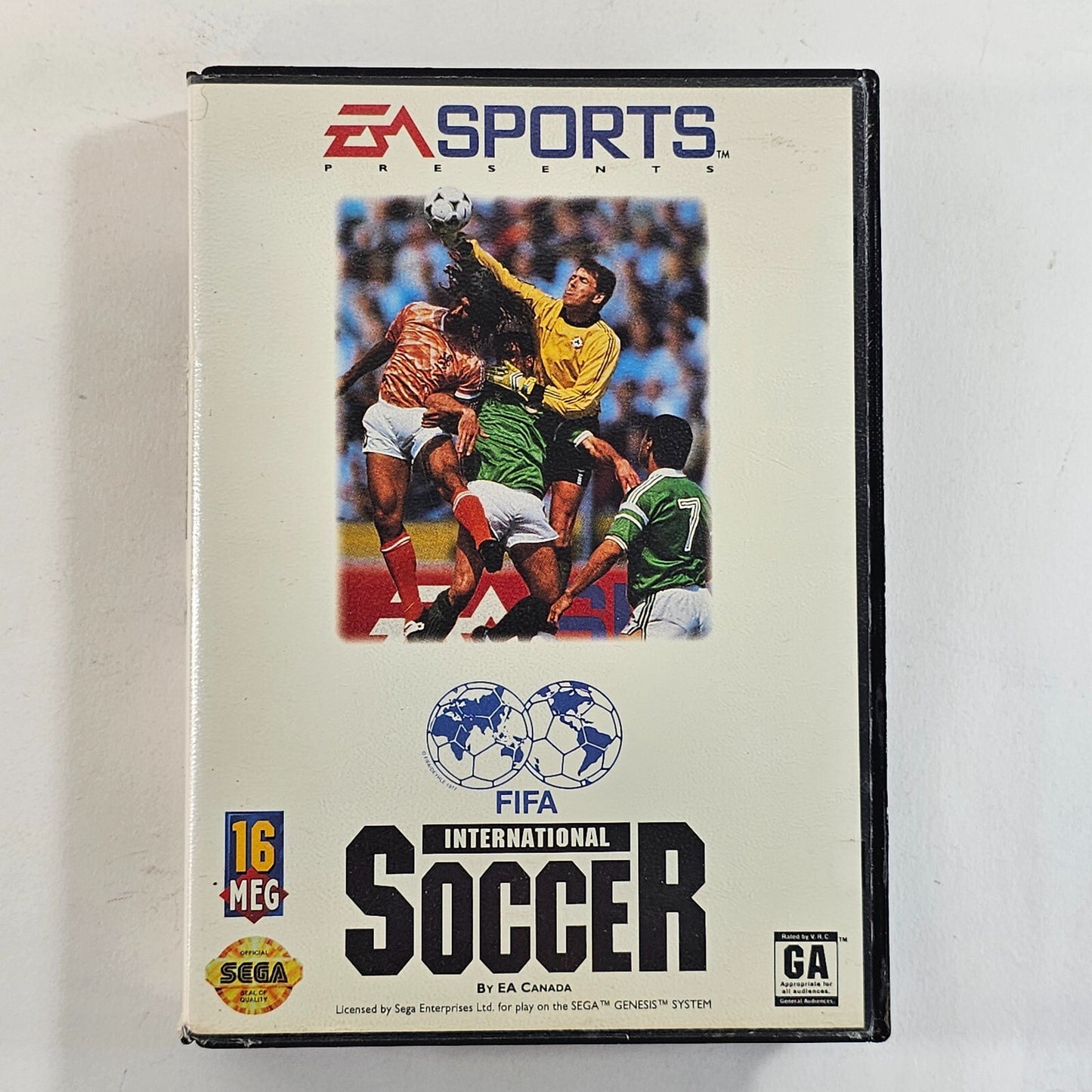 FIFA International Soccer (Sega Genesis, 1993) Game and Case - Tested
