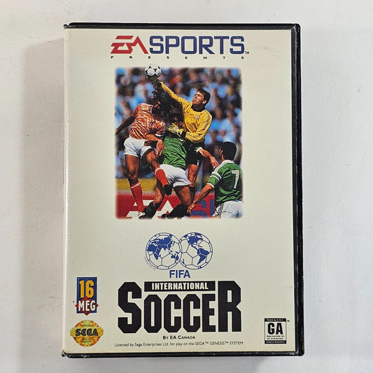 FIFA International Soccer (Sega Genesis, 1993) Game and Case - Tested