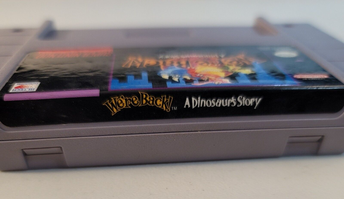 We're Back A Dinosaur's Story (Super Nintendo, 1993) Game Cartridge