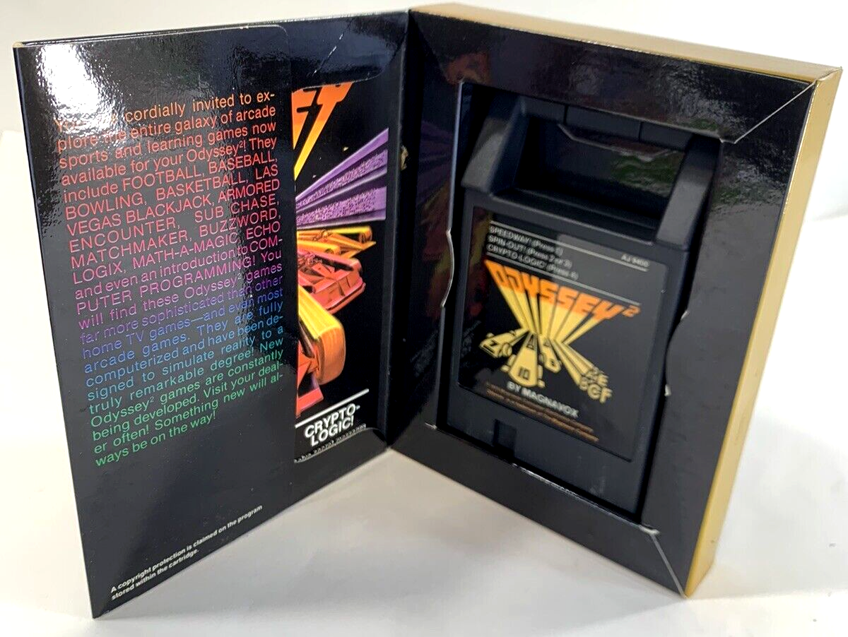 Speedway! Spin-out! Crypto-logic! (Magnavox Odyssey 2, 1978) Game Box Manual