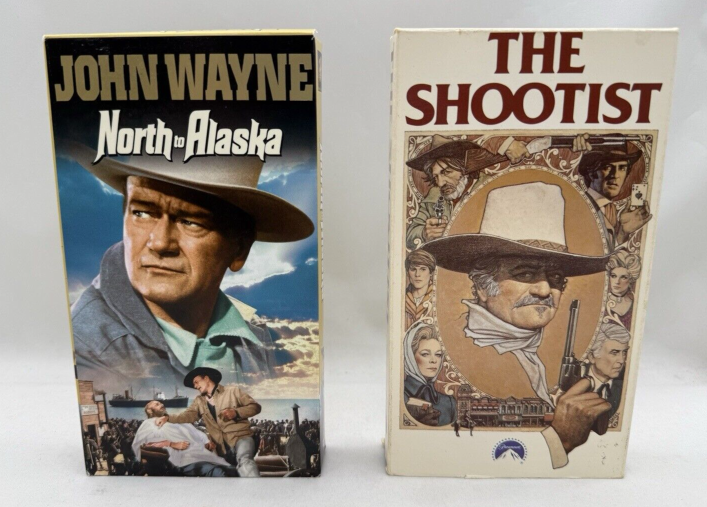 North to Alaska (VHS, 1989) The Shootist (1988) John Wayne Bundle - Tested