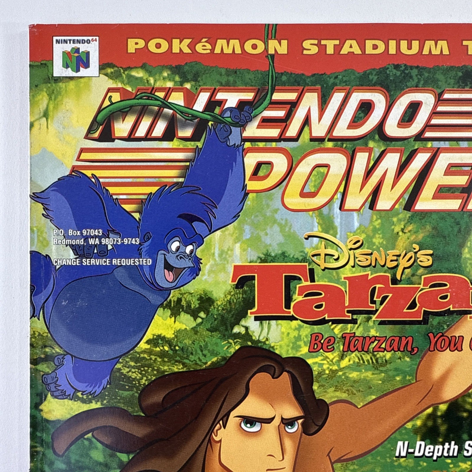 Nintendo Power (Vol. 129, Feb '00) Disney's Tarzan w/ Pro Skater Poster, Comic