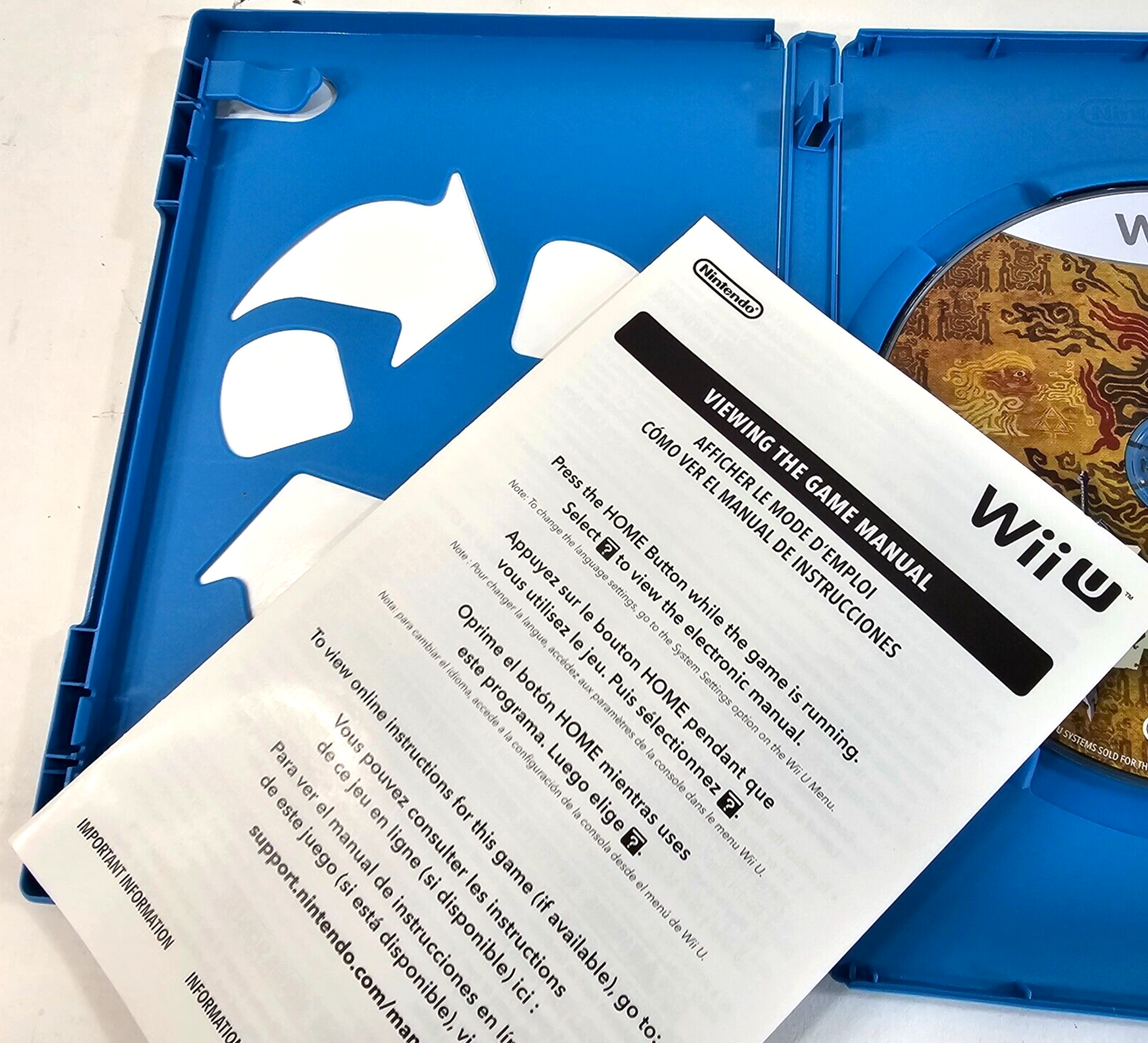 The Legend of Zelda: Breath of the Wild (Wii U, 2017) Game Case Manual - Tested