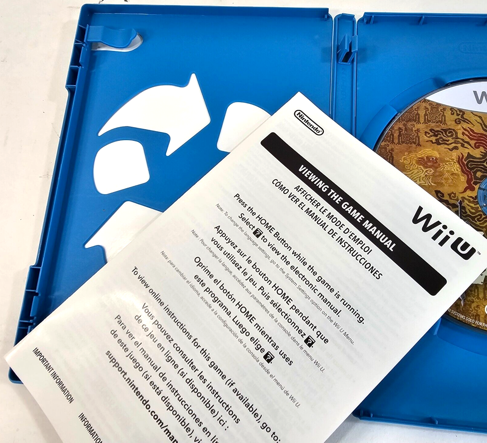 The Legend of Zelda: Breath of the Wild (Wii U, 2017) Game Case Manual - Tested