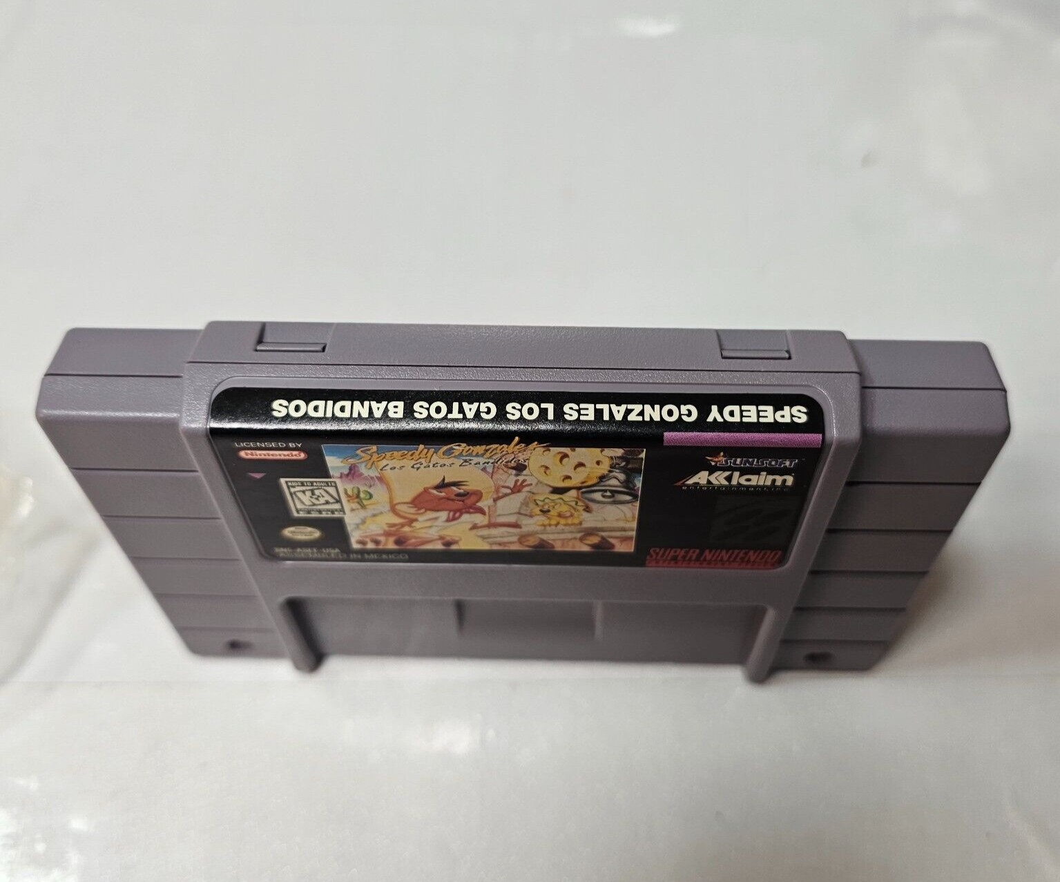 Speedy Gonzales: Los Gatos Bandidos (Nintendo SNES, 1997) Game Box Manual Insert