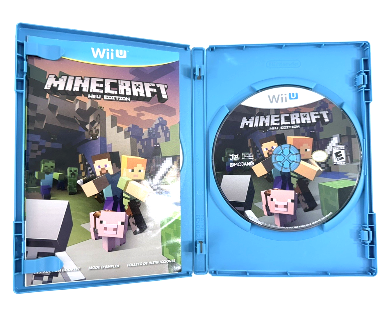 Minecraft: Wii U Edition (Wii U, 2015) Game Case Manual - Tested