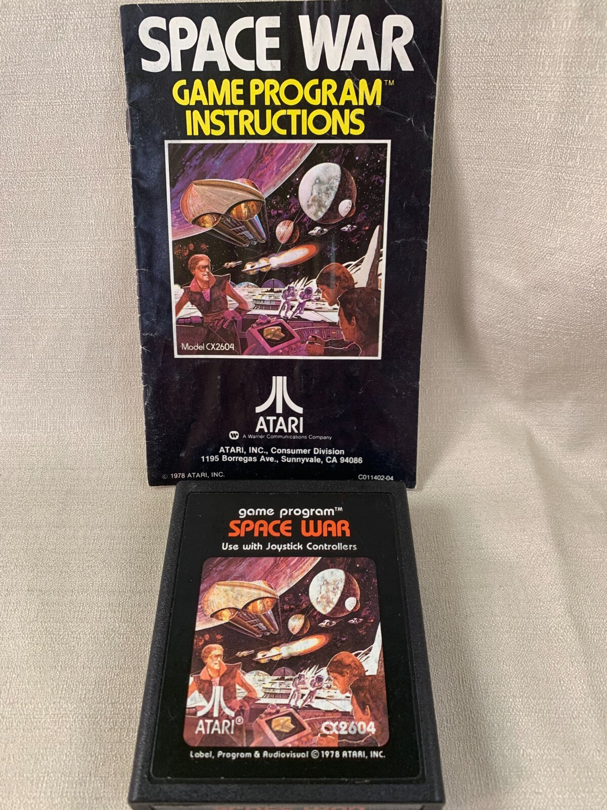 Space War (Atari 2600, 1978) Game and Manual