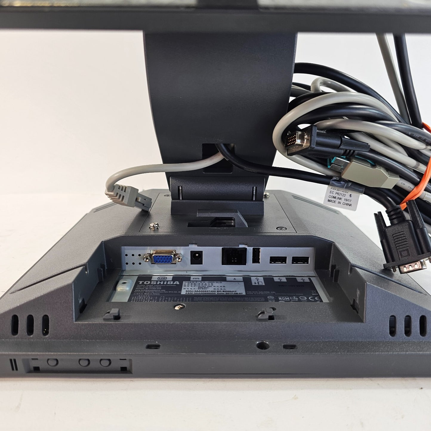 Toshiba IBM 3AA00927400 POS 12" Touchscreen Monitor Display 4820 2LG - Tested