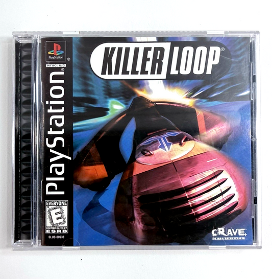 Killer Loop (Sony PlayStation 1, 1999) Game Case Manual Registration - Tested