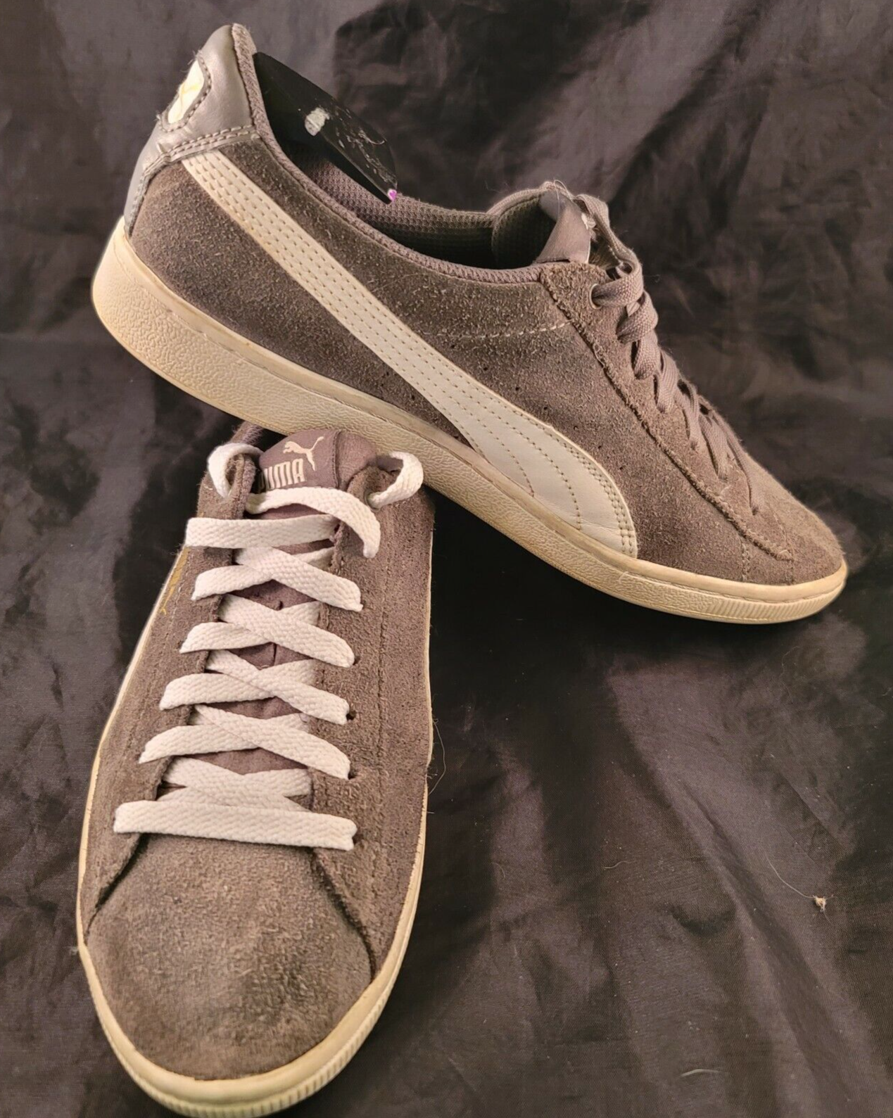 Puma VIKKY Casual Sneakers Grey / White Soft Foam Women's Size 9 362624 01