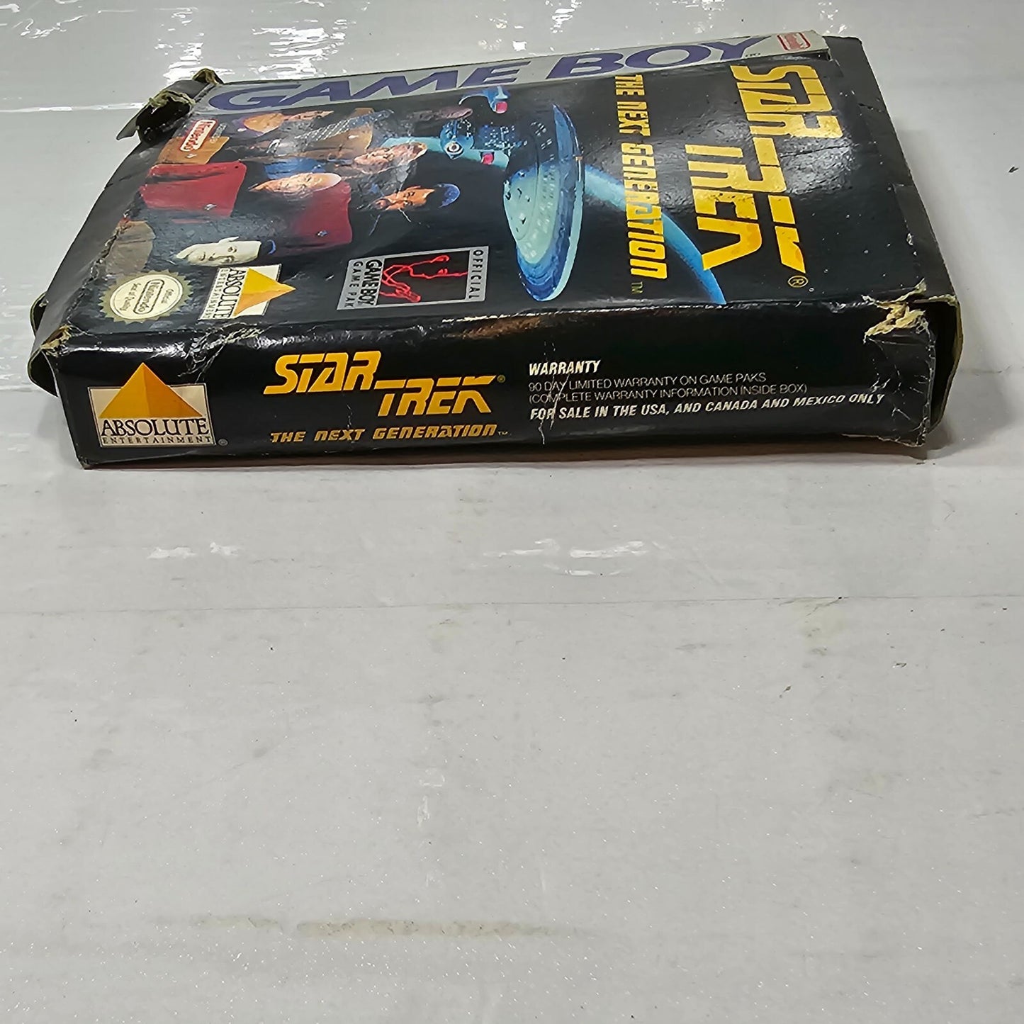 Star Trek The Next Generation (Gameboy, 1993) Game, Box, Manual, Inserts