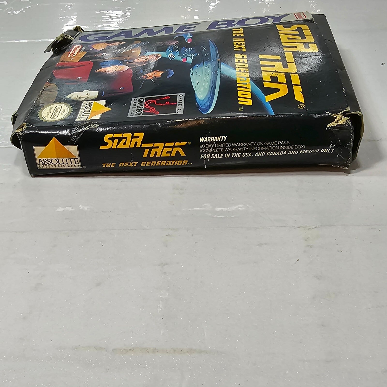 Star Trek The Next Generation (Gameboy, 1993) Game, Box, Manual, Inserts