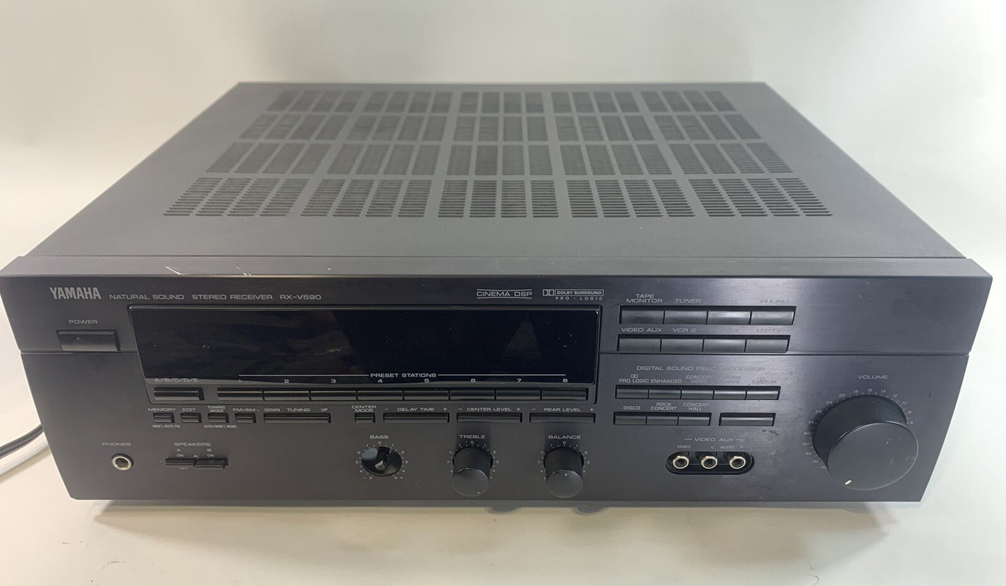 Yamaha RX-V590 RDS Audio Video 5.1 Natural Sound Surround Sound AV Receiver
