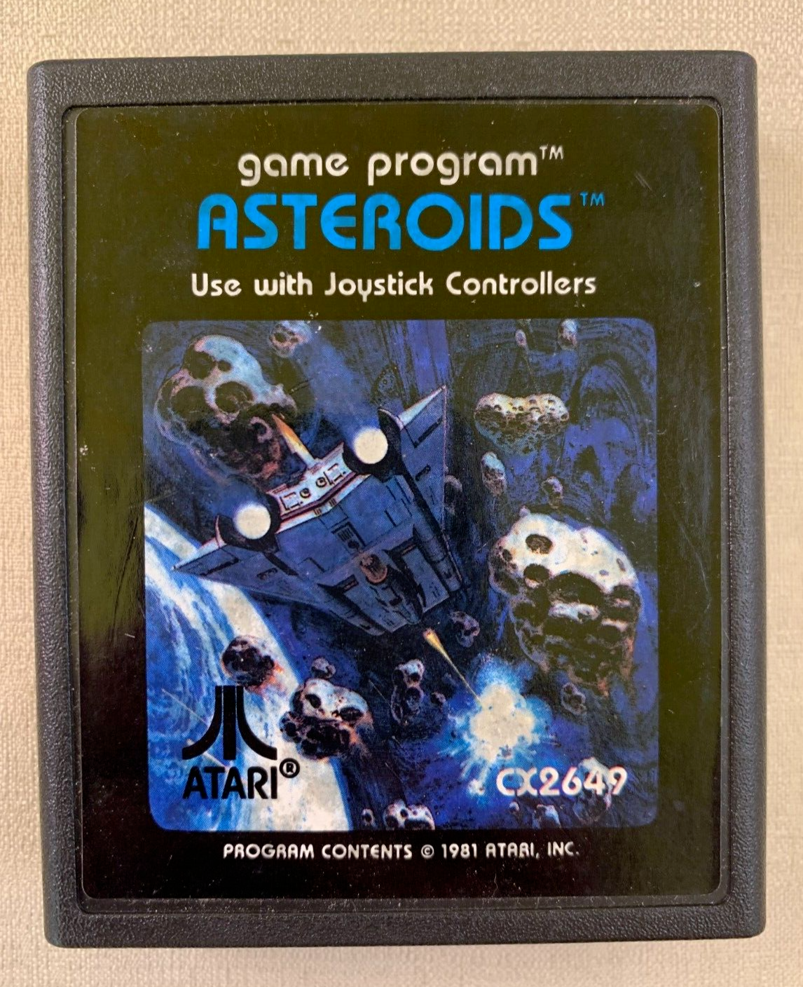 Asteroids (Atari 2600, 1981) Game Cartridge