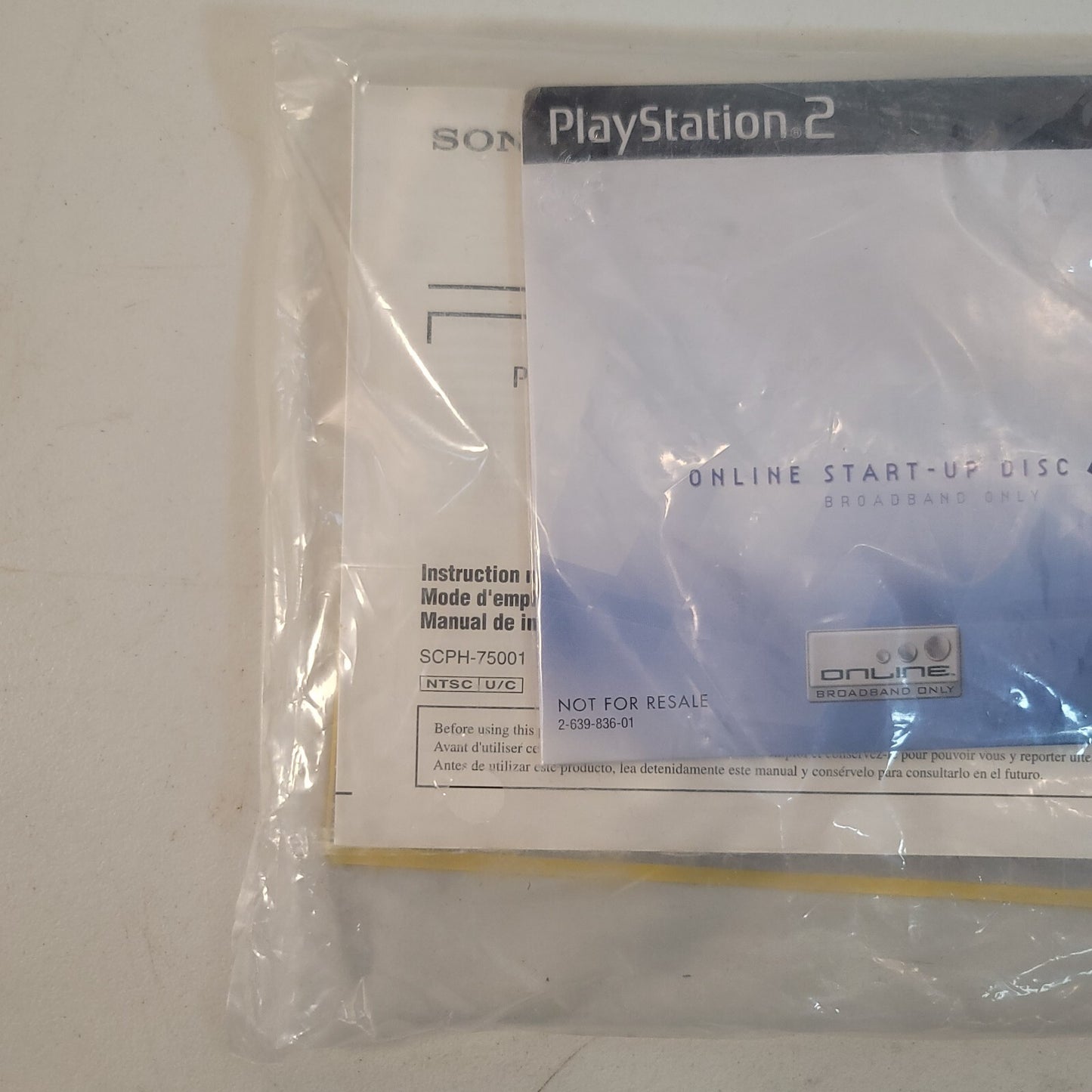 Sony PS2 PlayStation 2 Online Start-Up Disc Ver. 4.0 Brand New Sealed Packet