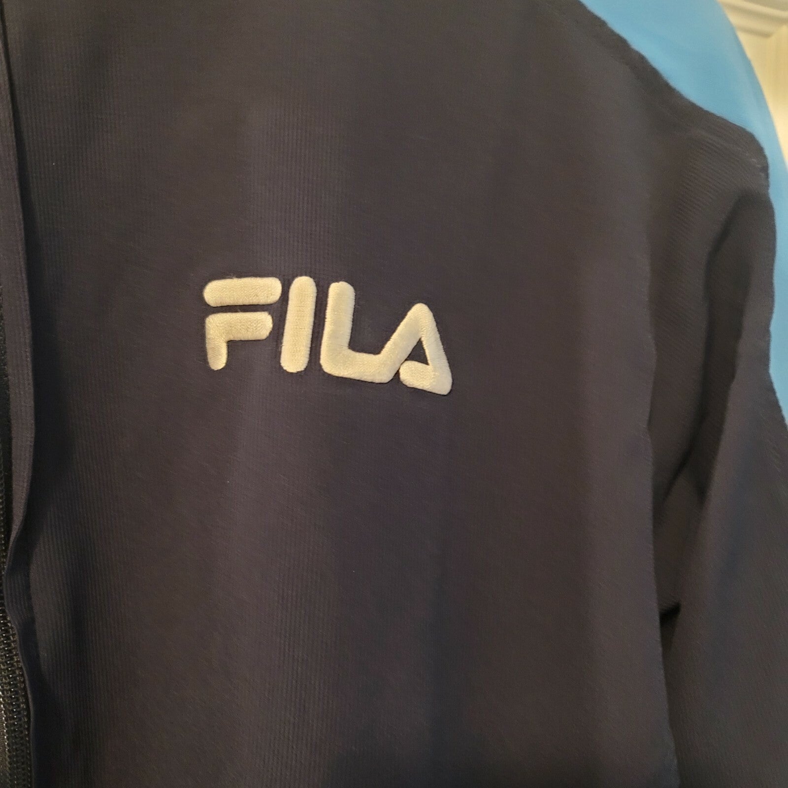 Fila Jacket Vintage Promotional NASDAQ 100 Open Blue 2002 Classic Adult Small 