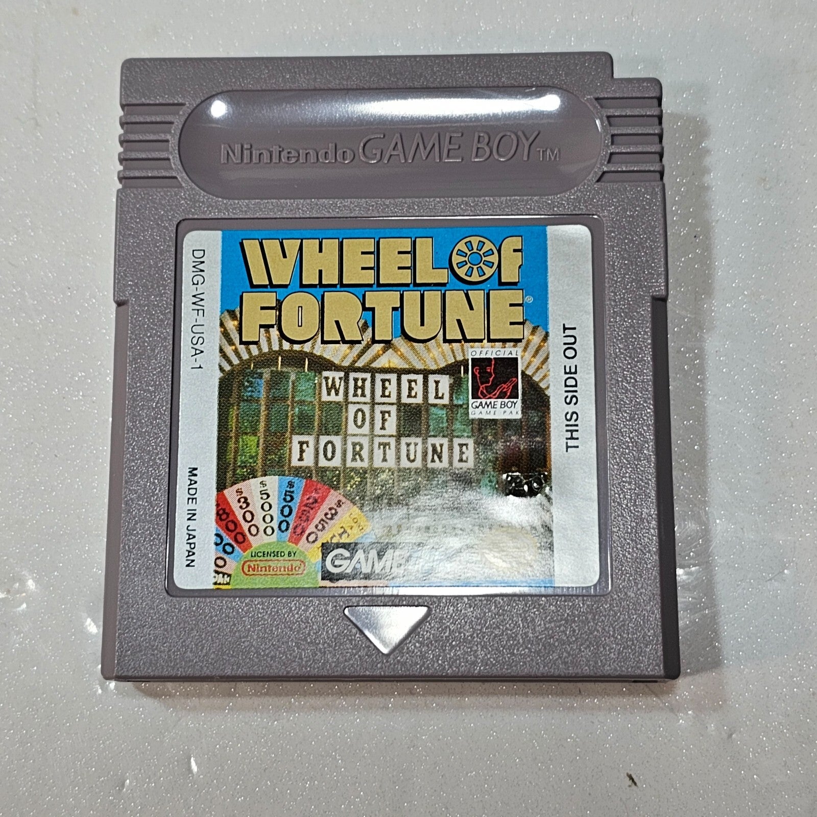 Wheel of Fortune (Nintendo Gameboy, 1990) CIB Game Box Manual Inserts