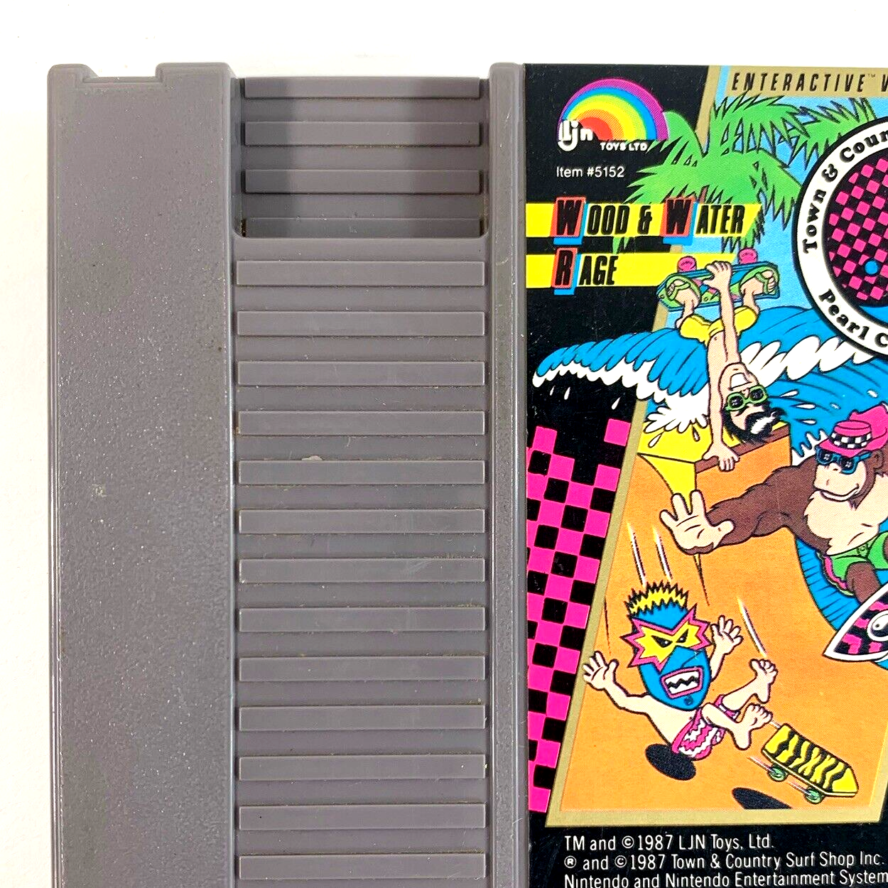 T&C Surf Designs: Wood & Water Rage (Nintendo NES, 1988) Game Cartridge - Tested