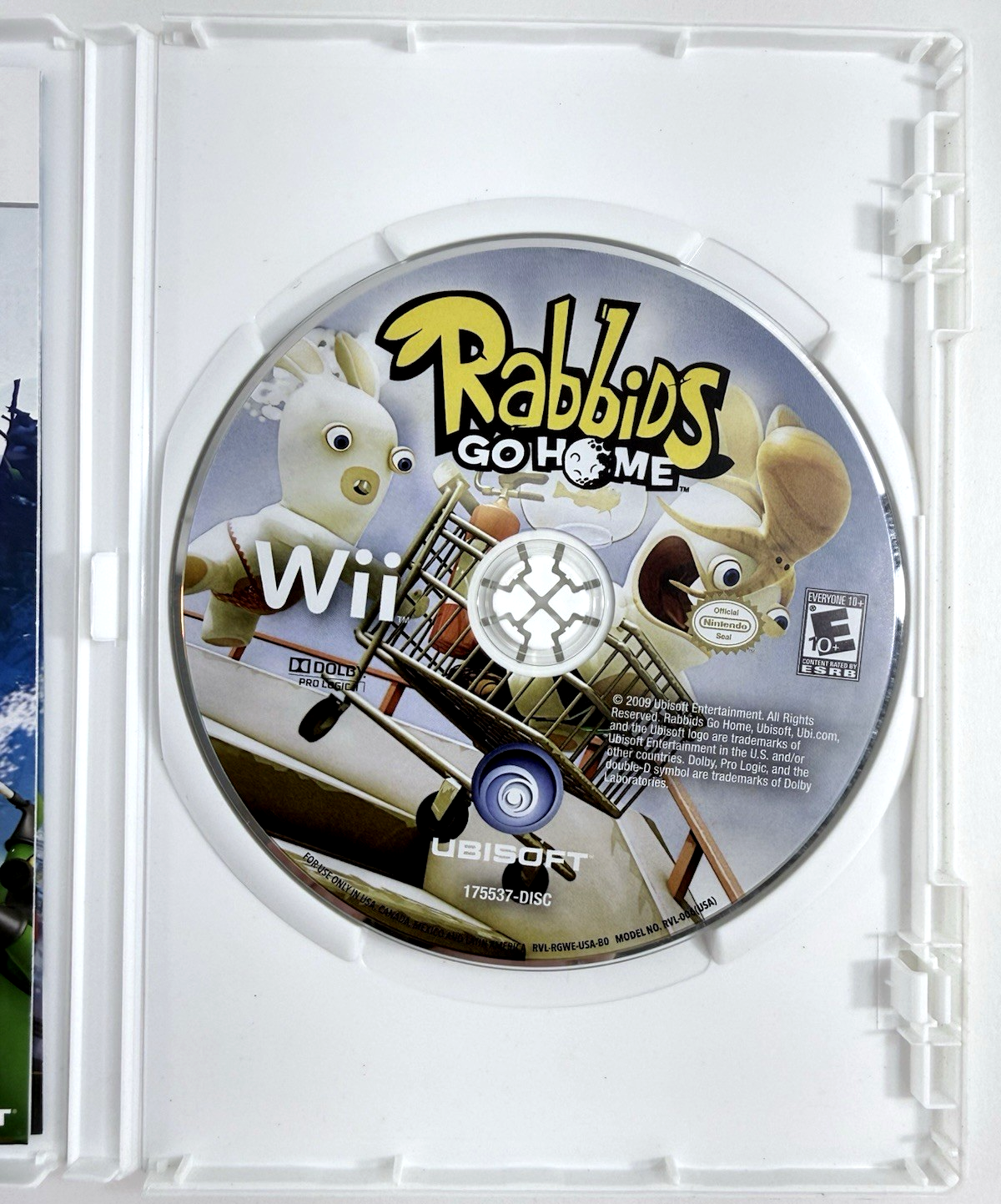 Rabbids Go Home (Nintendo Wii, 2009) Game, Case, Manual, and Insert - Tested