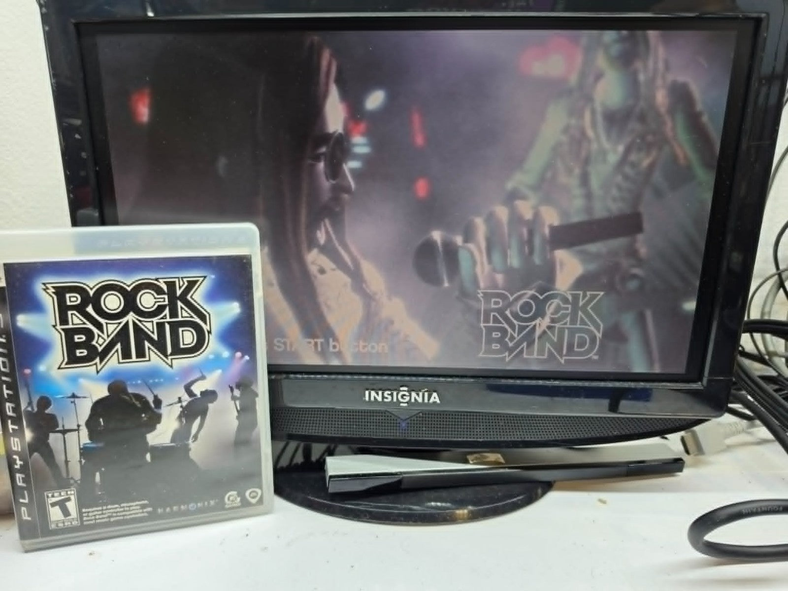 Rock Band (Sony PlayStation 3, 2007) Game, Case, and Manual - Tested and Working