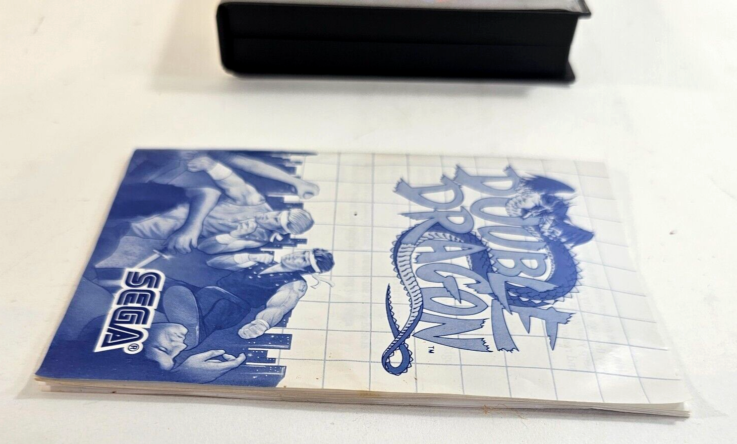 Double Dragon (Sega Master System, 1988) Game Case Manual - Tested and Working