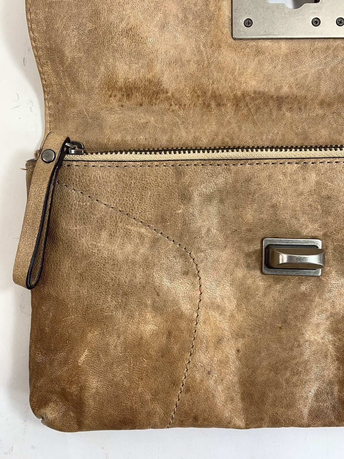 Juicy Couture Genuine Leather Tan Brown Clutch RN52002/CA16396