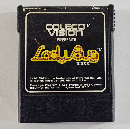 Lady Bug (Colecovision, 1982) Authentic Game Cartridge