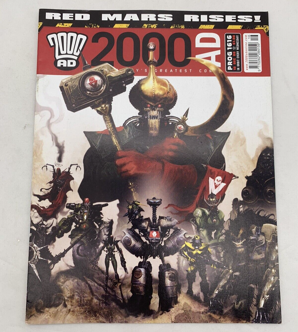 2000AD Program Issues 1614-1619 (6 Issues) UK Comics Rebellion Nov 2008-Jan 2009