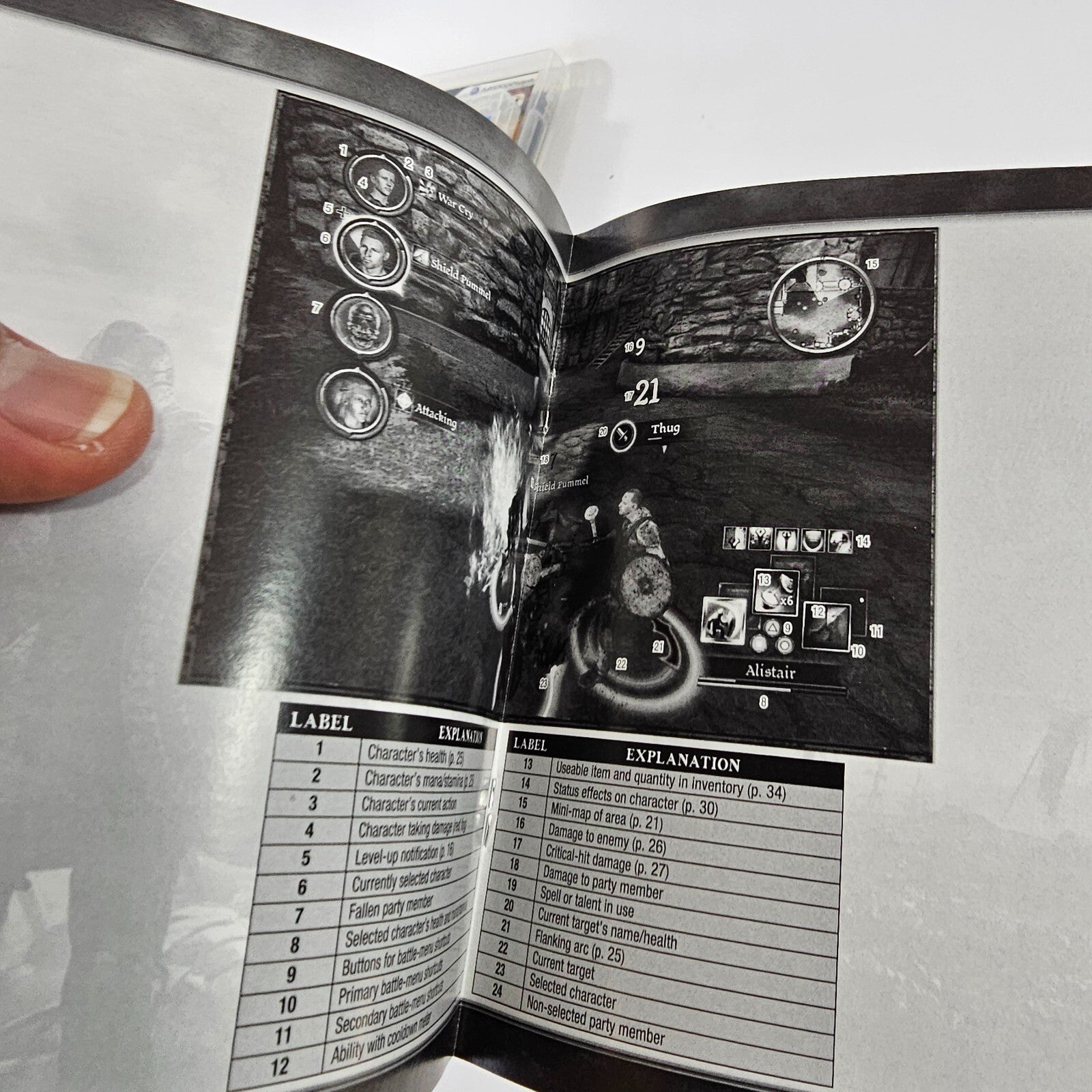 Dragon Age: Origins (Sony PlayStation 3, 2009) Game Case Manual - Tested