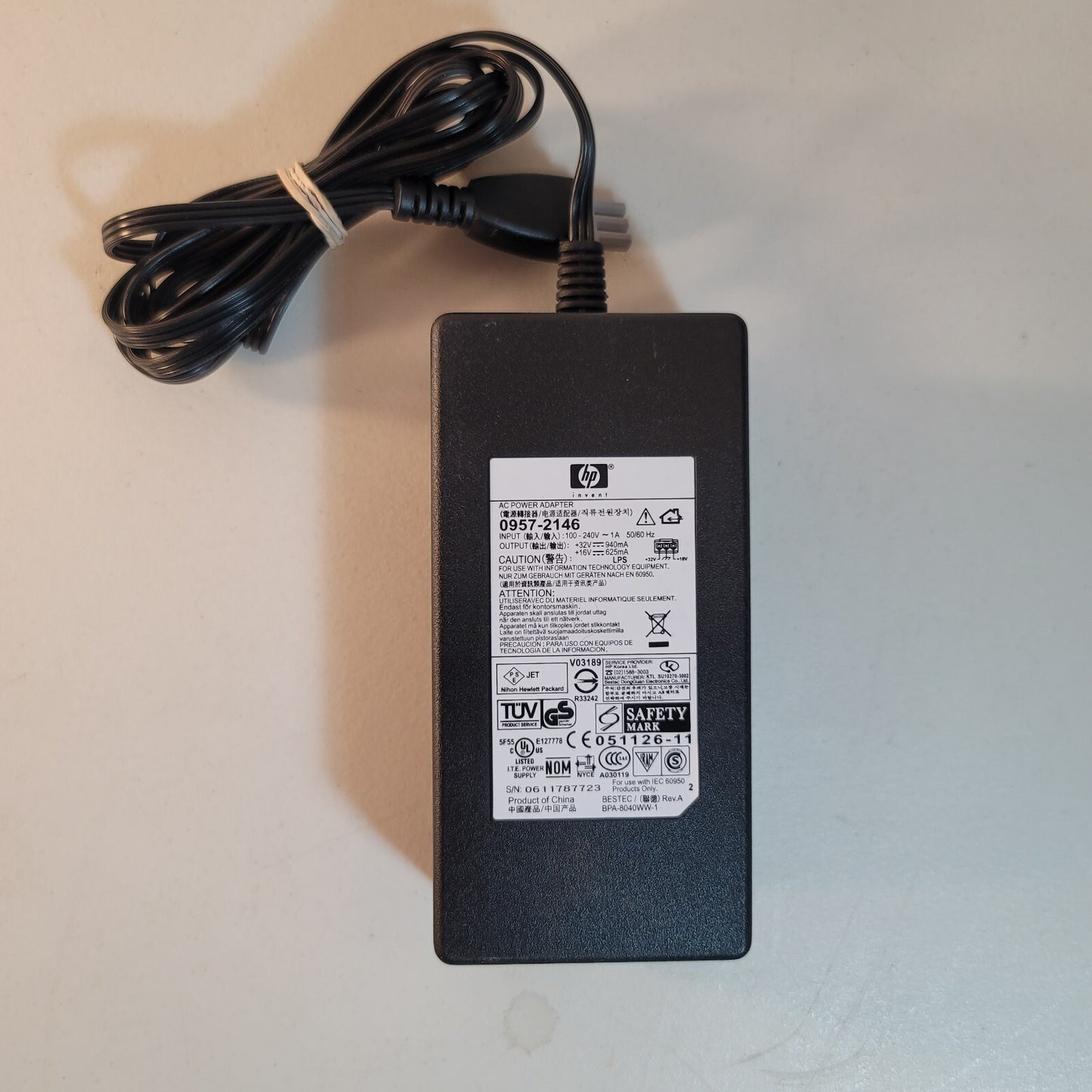 OEM Genuine HP 0957-2146 Printer Power Supply AC Adapter Charger