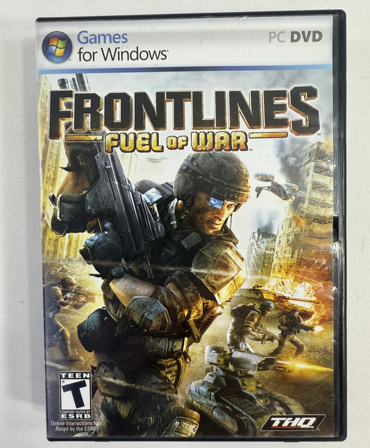 Frontlines: Fuel of War (PC, 2008) Game Discs, Case, Manual, Insert, Key