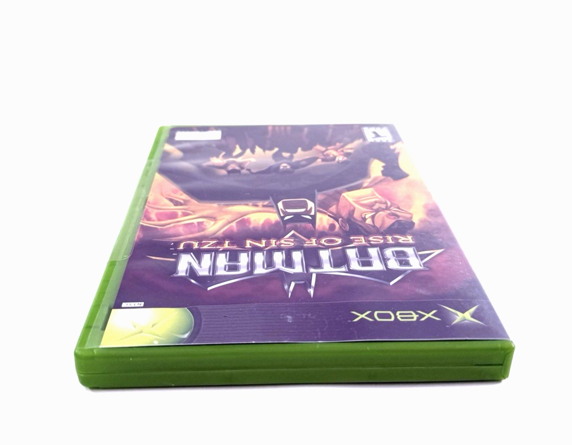 Batman Rise of Sin Tzu (Microsoft Xbox, 2003) Game Case Manual Registration